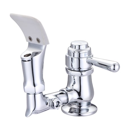 Central Brass Single Hole Drinking Faucet w/ Anti-Microbial Flexible Mouth Guard 1/2in IPS-Male 10364-L